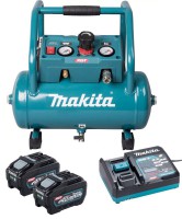 Makita AC001GT201 40V XGT Brushless Air Compressor 7.6L -  2x 5.0Ah Batteries & DC40RA Charger £784.95